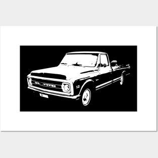 Chevy C-10 Pickup Truck Posters and Art